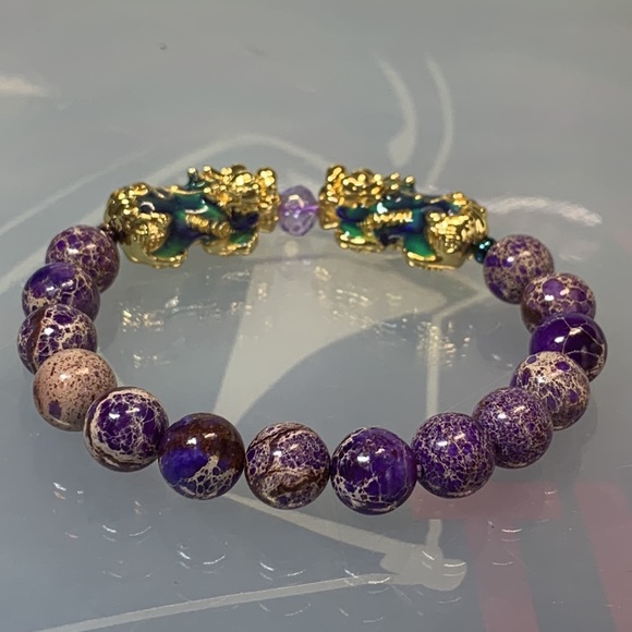 ANXIETY CONTROL NATURAL BRACELET size 7” - Picture 3 of 6